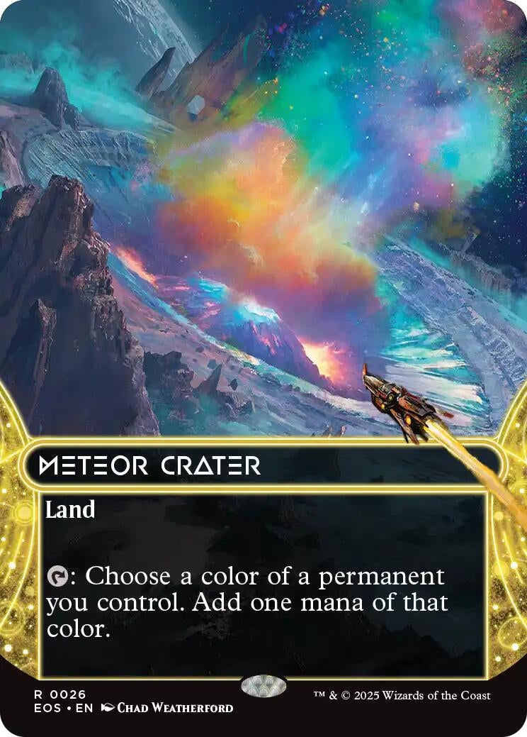 Image for Meteor Crater (0026) (Borderless) (26) - Magic: The Gathering