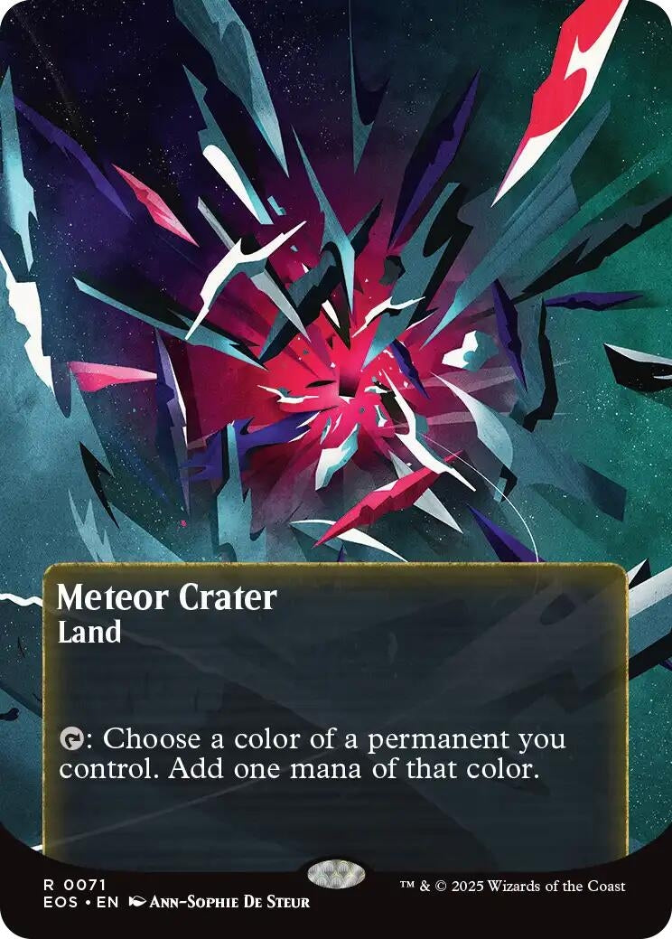 Image for Meteor Crater (0071) (Borderless) (71) - Magic: The Gathering