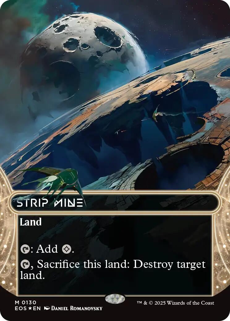 Image for Strip Mine (0130) (Borderless) (Galaxy Foil) (130) - Magic: The Gathering