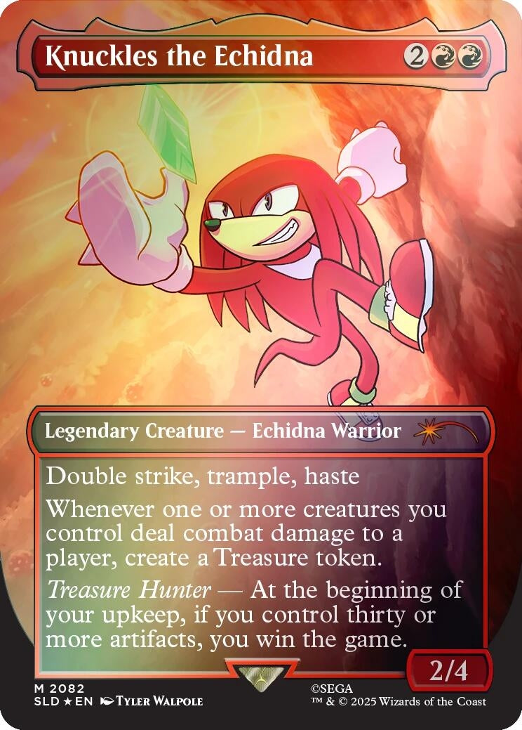 Image for Knuckles the Echidna (Rainbow Foil) (2082) - Magic: The Gathering