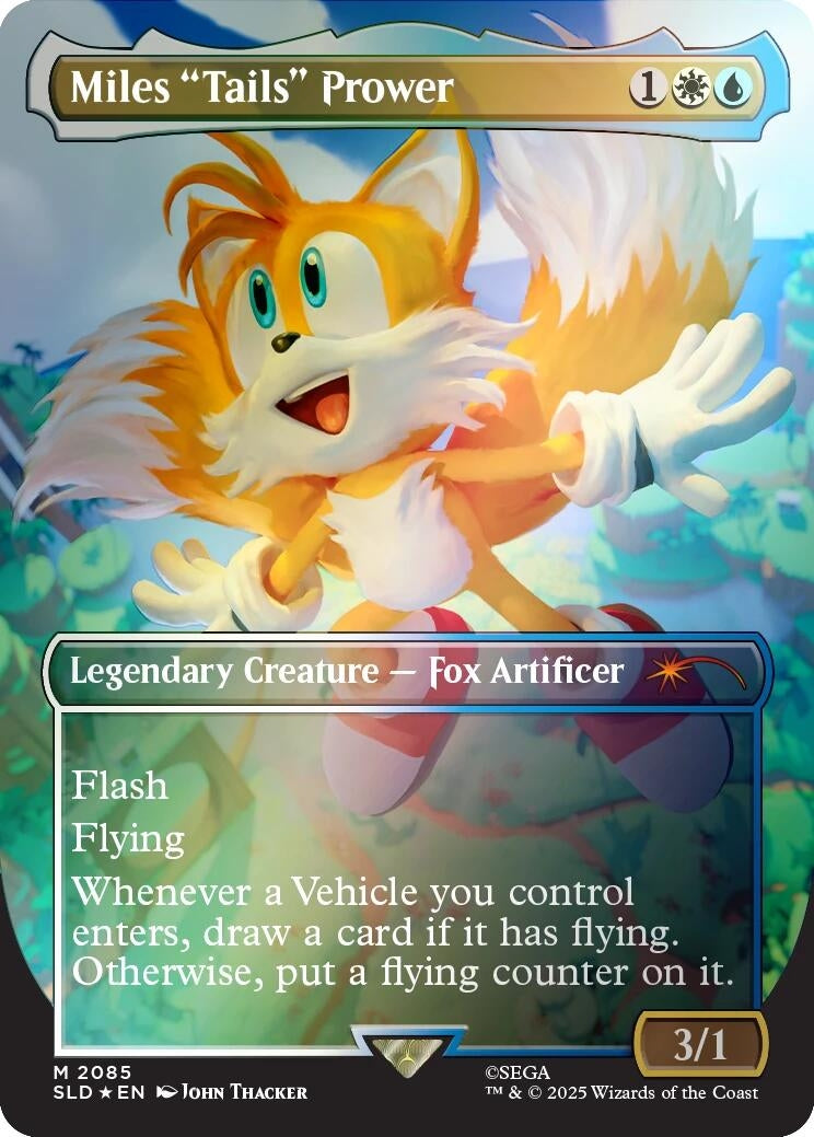 Image for Miles "Tails" Prower (Rainbow Foil) (2085) - Magic: The Gathering