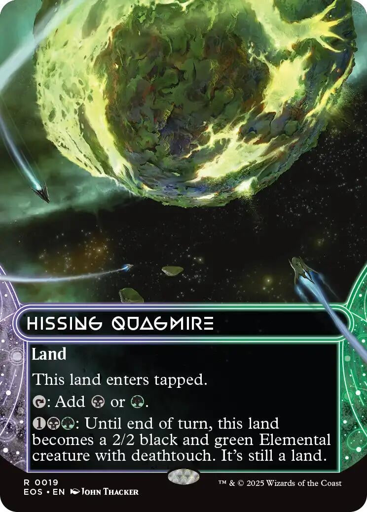 Image for Hissing Quagmire (0019) (Borderless) (19) - Magic: The Gathering
