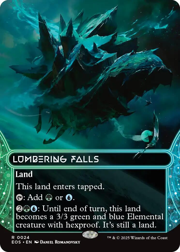 Image for Lumbering Falls (0024) (Borderless) (24) - Magic: The Gathering