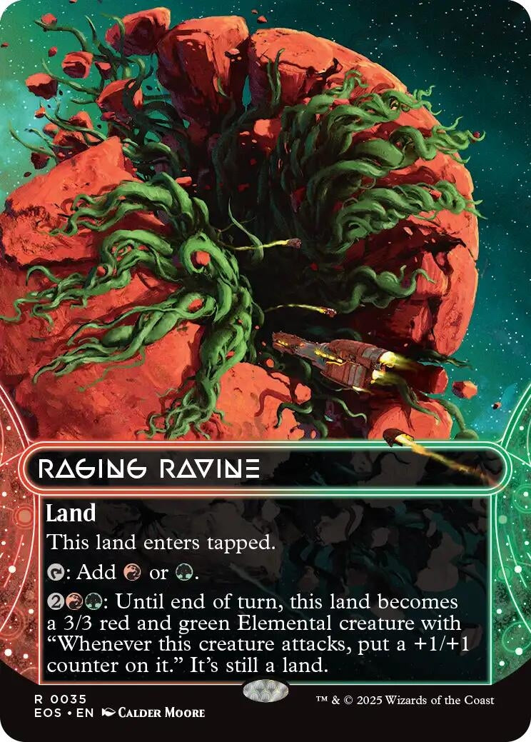 Image for Raging Ravine (0035) (Borderless) (35) - Magic: The Gathering