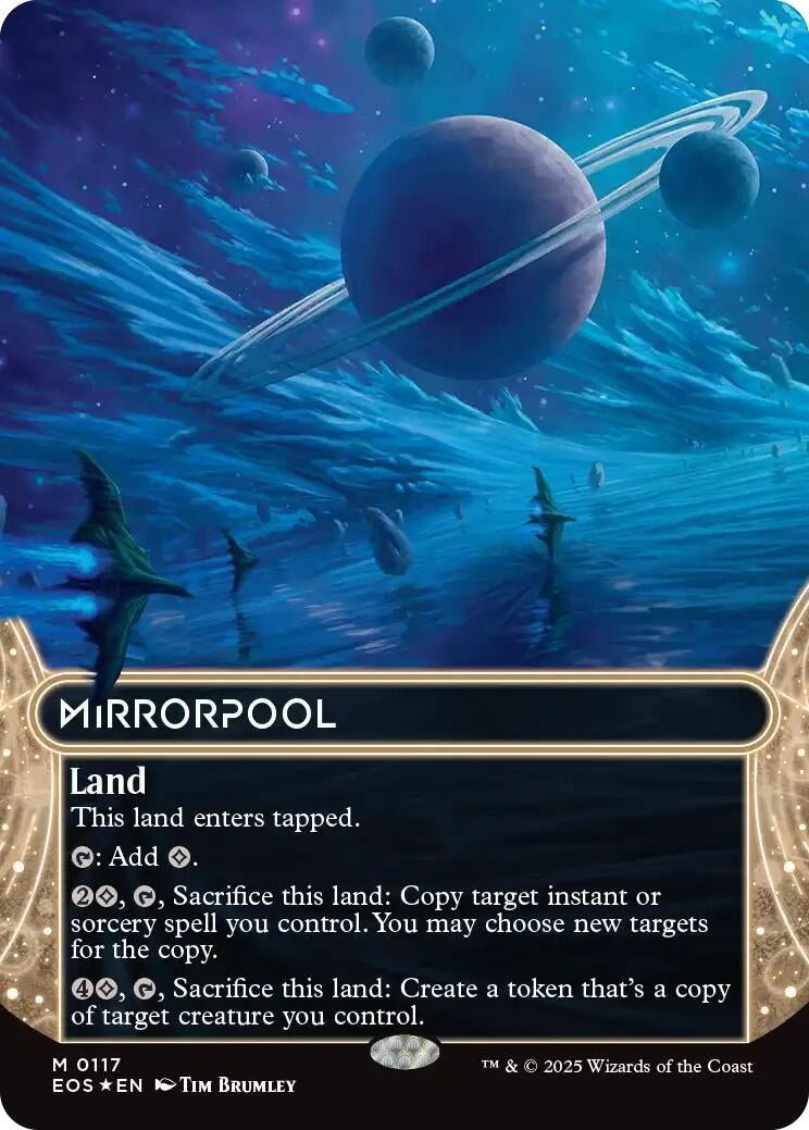 Image for Mirrorpool (0117) (Borderless) (Galaxy Foil) (117) - Magic: The Gathering