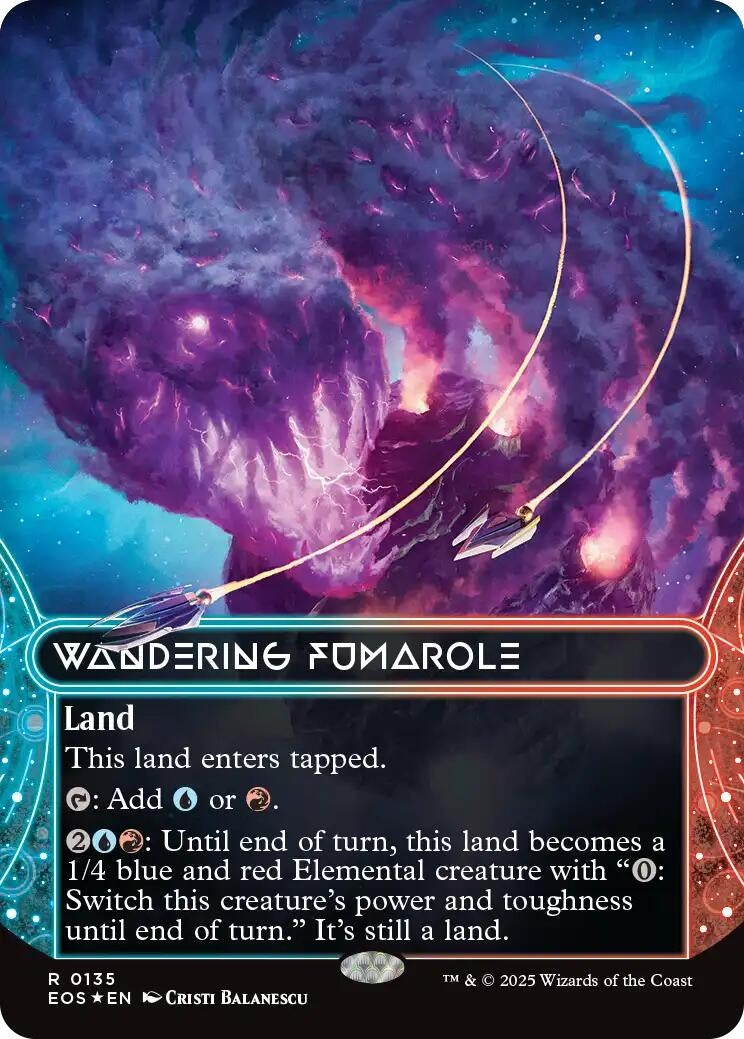 Image for Wandering Fumarole (0135) (Borderless) (Galaxy Foil) (135) - Magic: The Gathering