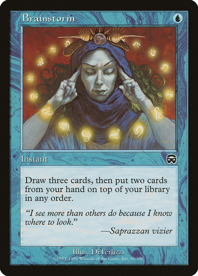 Image for Brainstorm (61) - Magic: The Gathering