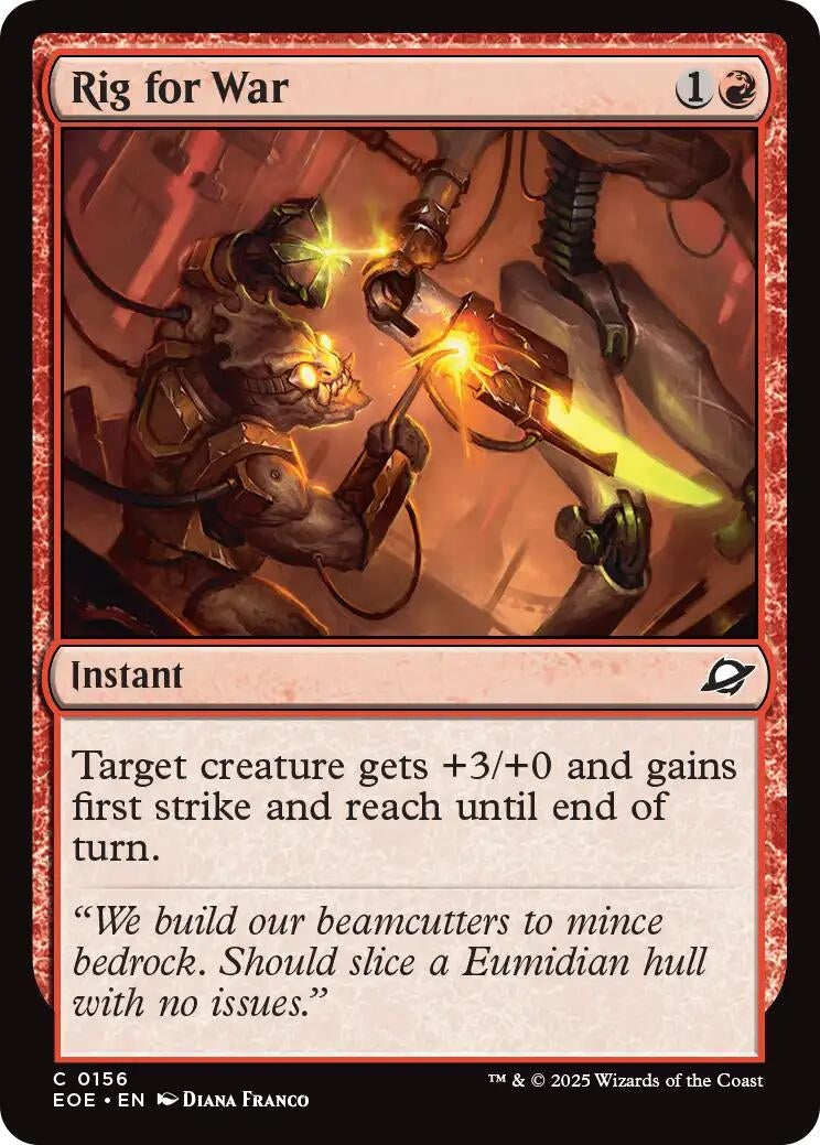 Image for Rig for War (156) - Magic: The Gathering