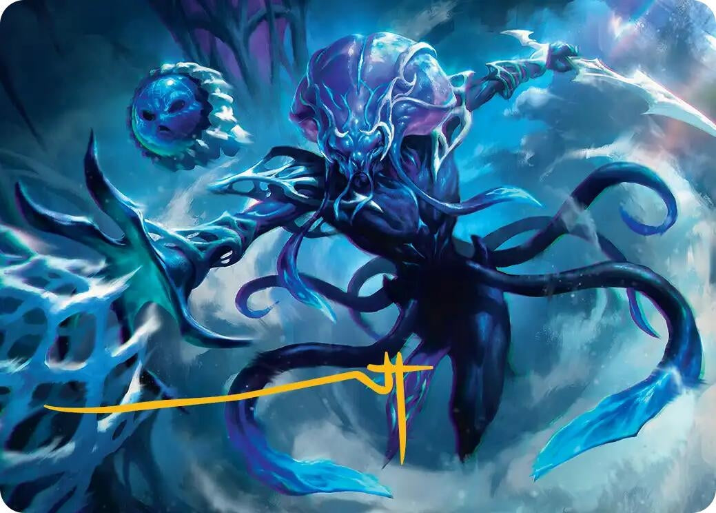 Image for Illvoi Galeblade Art Card (Gold-Stamped Signature) (7) - Magic: The Gathering