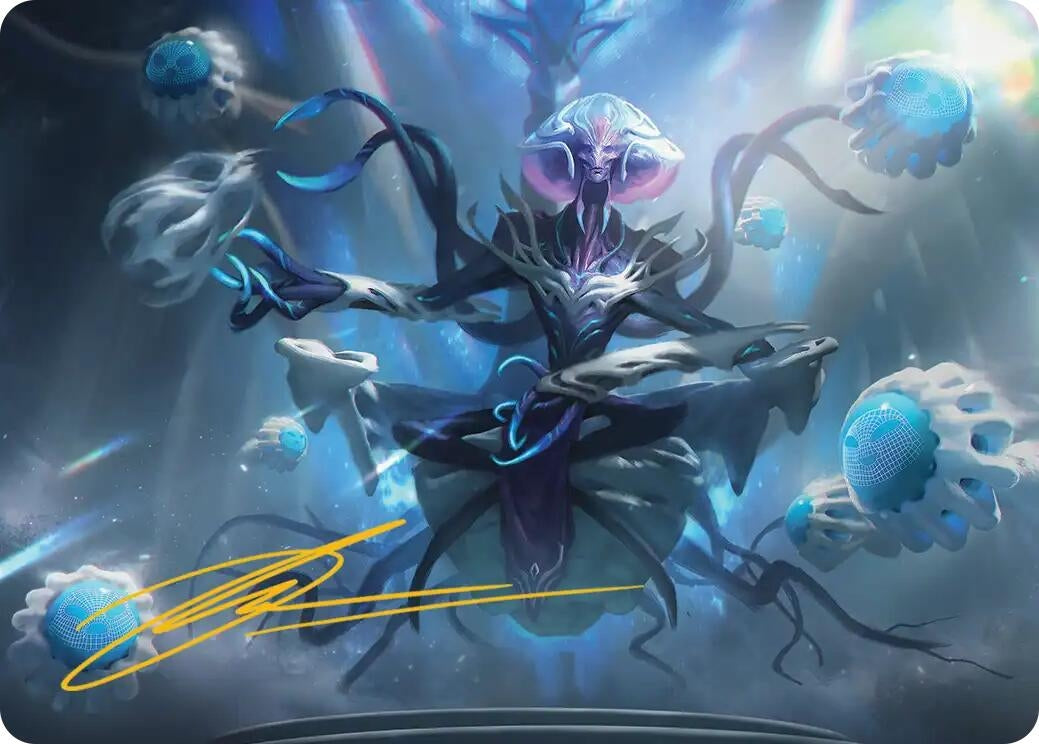 Image for Mm'menon, the Right Hand Art Card (Gold-Stamped Signature) (8) (ASEOE) - Magic: The Gathering
