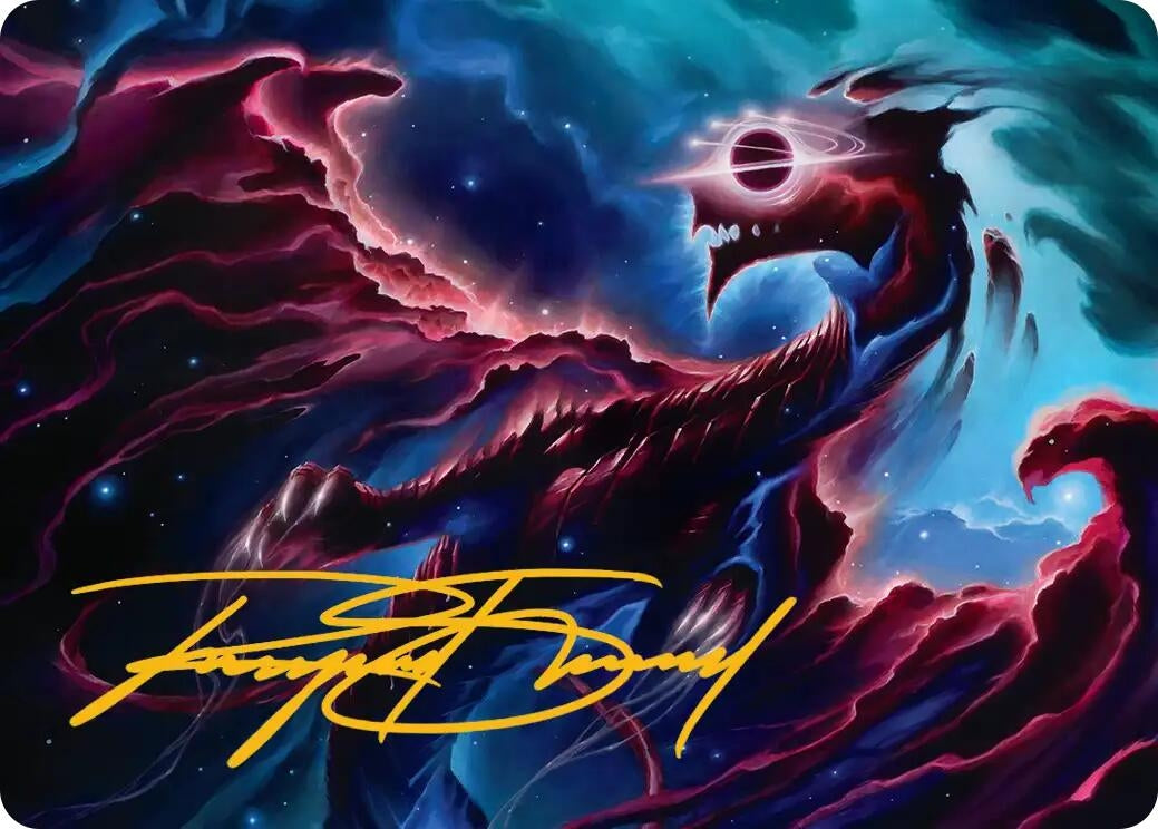 Image for Nova Hellkite Art Card (18/54) (Gold-Stamped Signature) (18) (ASEOE) - Magic: The Gathering