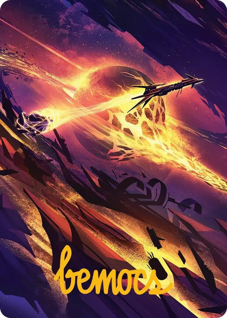 Image for Scavenger Grounds Art Card (53/54) (Gold-Stamped Signature) (53) (ASEOE) - Magic: The Gathering