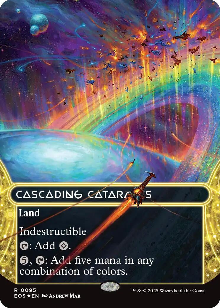 Image for Cascading Cataracts (0095) (Borderless) (Galaxy Foil) (95) - Magic: The Gathering