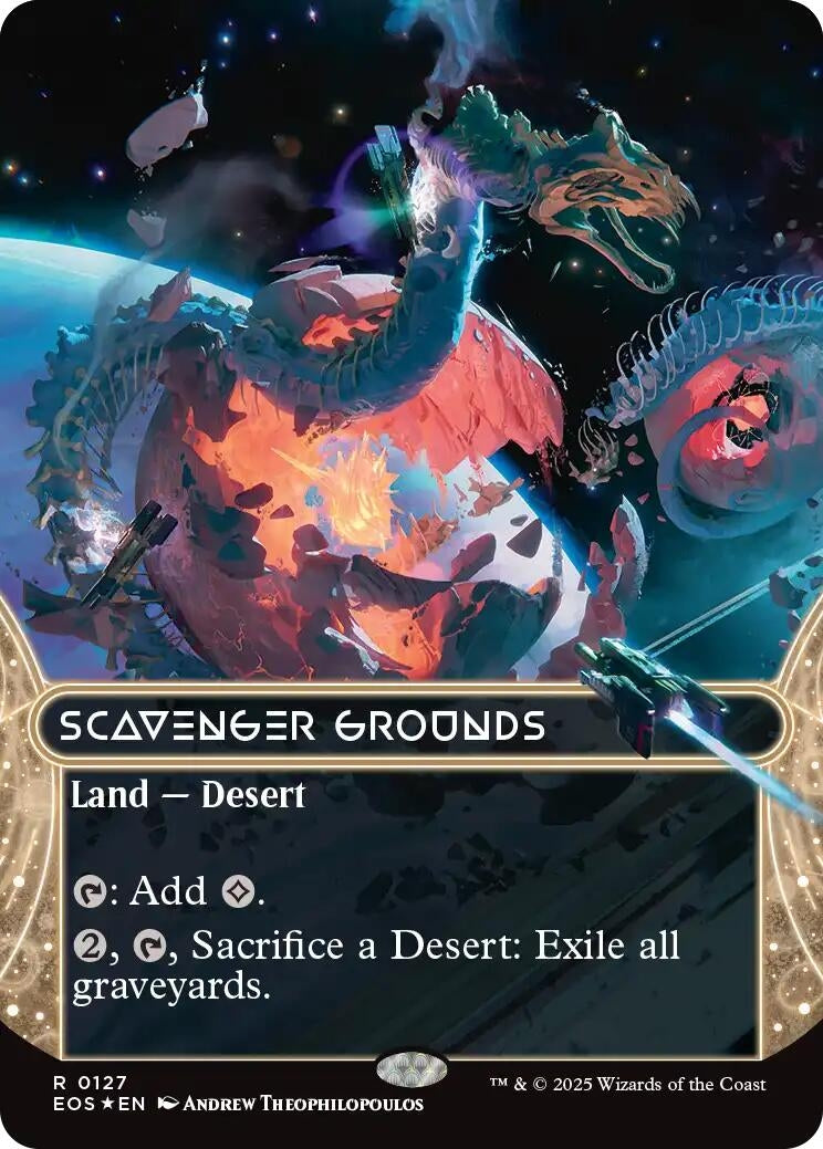 Image for Scavenger Grounds (0127) (Borderless) (Galaxy Foil) (127) - Magic: The Gathering