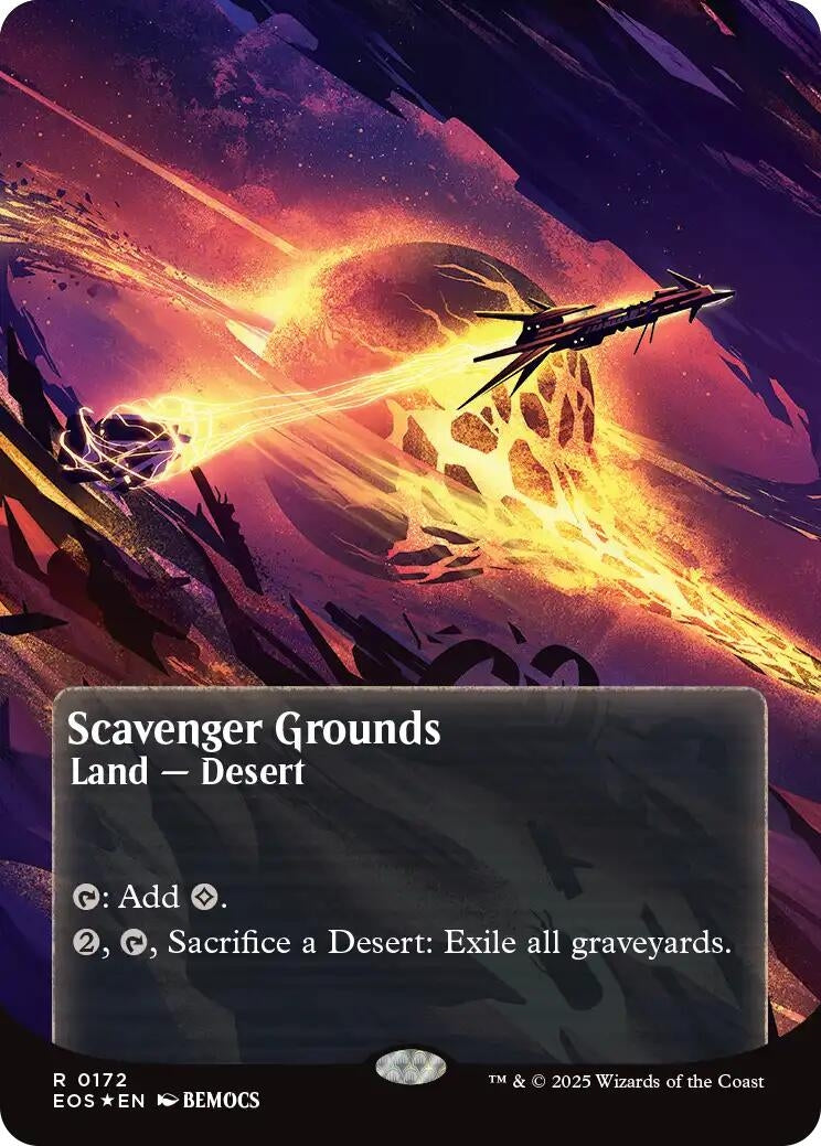 Image for Scavenger Grounds (0172) (Borderless) (Galaxy Foil) (172) - Magic: The Gathering