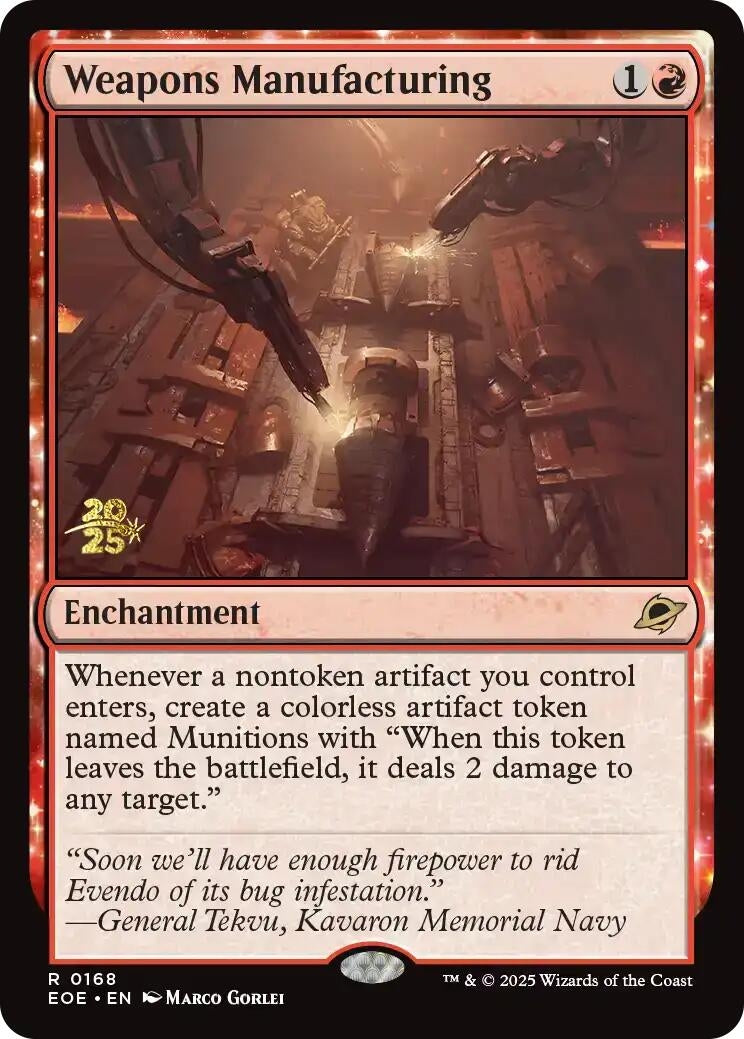 Image for Weapons Manufacturing (168) - Magic: The Gathering
