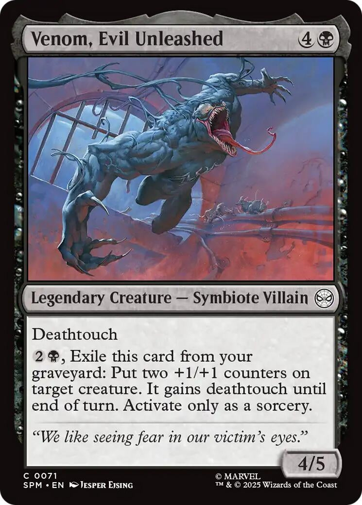 Image for Venom, Evil Unleashed (71) - Magic: The Gathering