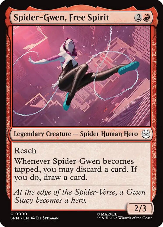 Image for Spider-Gwen, Free Spirit (90) - Magic: The Gathering