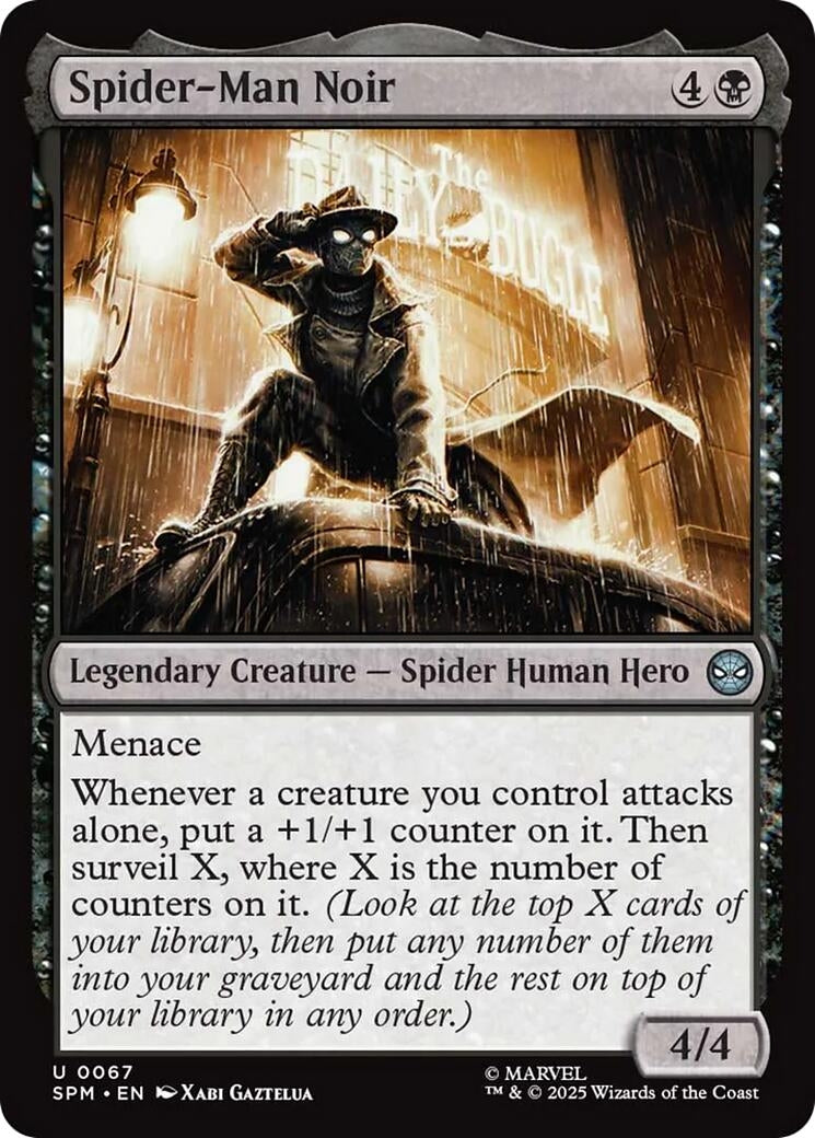 Image for Spider-Man Noir (67) - Magic: The Gathering