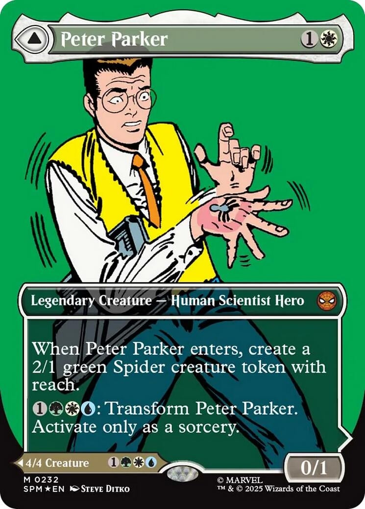 Image for Peter Parker (0232) (Borderless) (232) - Magic: The Gathering