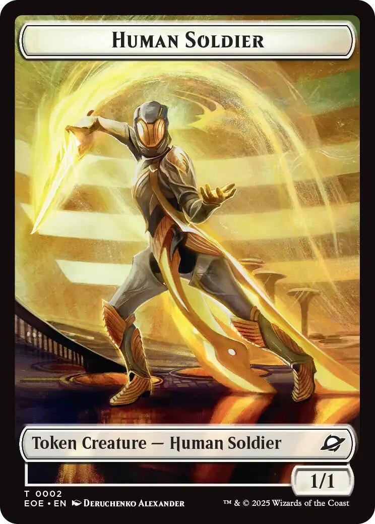 Image for Human Soldier // Lander (0007) Doubled-Sided Token (2 // 7) - Magic: The Gathering