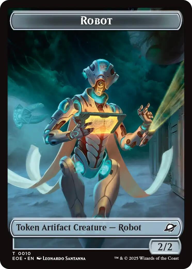 Image for Robot // Munitions Double-Sided Token (10 // 9) - Magic: The Gathering