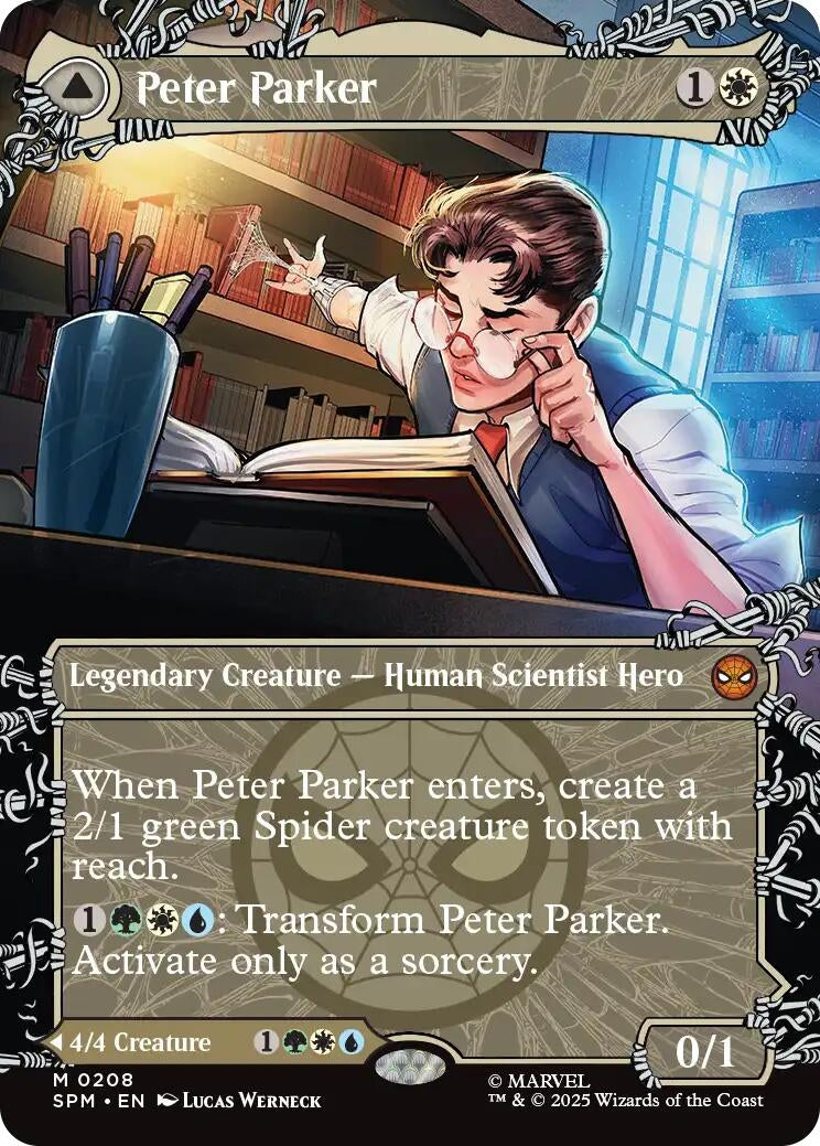 Image for Peter Parker (0208) (Borderless) (208) - Magic: The Gathering