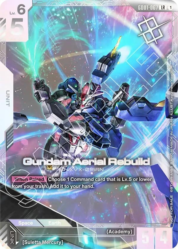 Image for Gundam Aerial Rebuild (Newtype Challenge 2025 Mission1) (GD01-067) (GCG-PR) - Gundam Card Game
