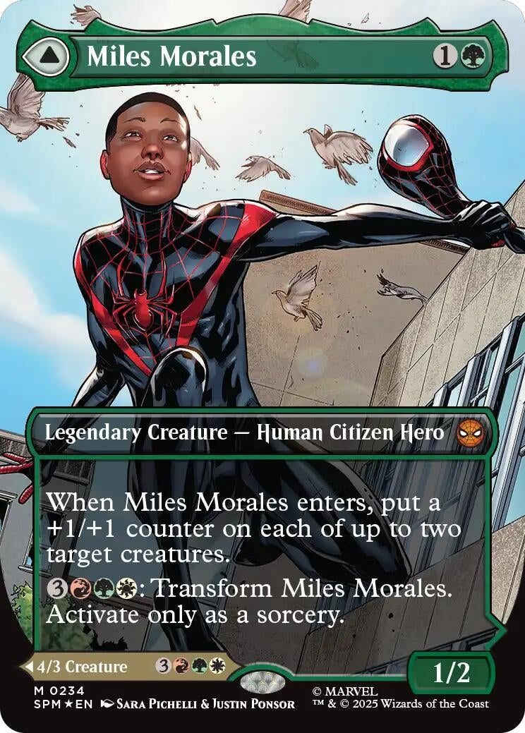Image for Miles Morales (0234) (Borderless) (234) - Magic: The Gathering