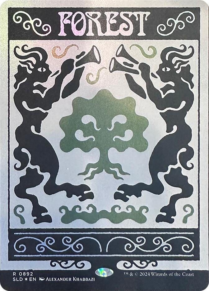 Image for Forest (0892) (Rainbow Foil) (892) - Magic: The Gathering