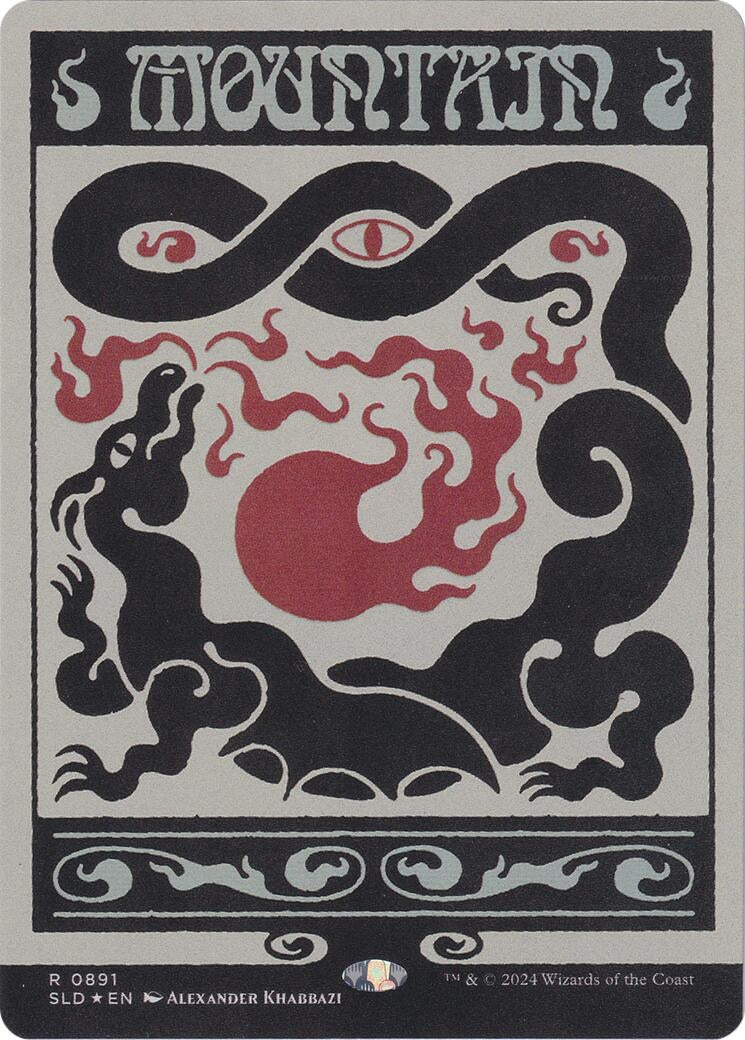 Image for Mountain (0891) (Rainbow Foil) (891) - Magic: The Gathering