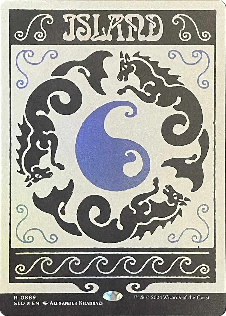 Image for Island (0889) (Rainbow Foil) (889) - Magic: The Gathering