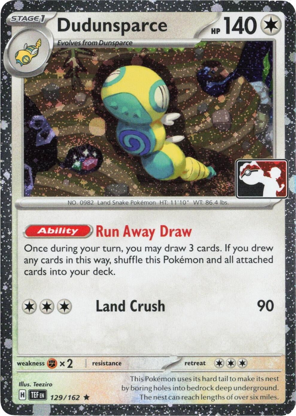 Image for Dudunsparce - 129/162 (Cosmos Holo) (129/162) - Pokemon