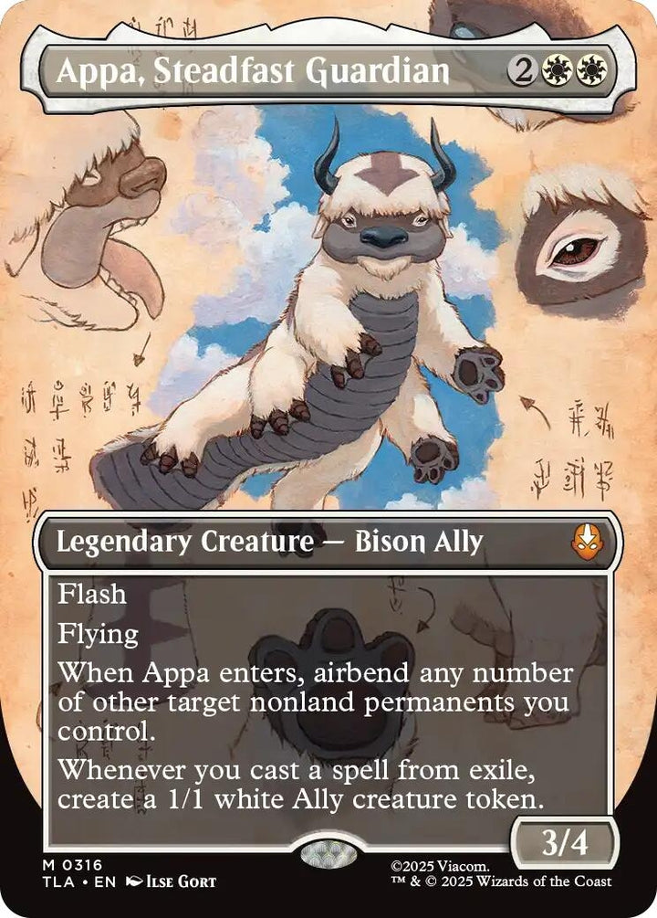Image for Appa, Steadfast Guardian (Borderless) (316) - Magic: The Gathering