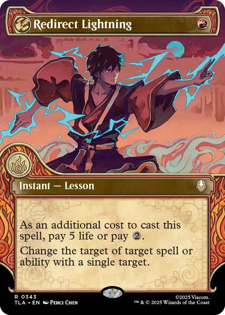 Image for Redirect Lightning (Showcase) (343) (TLA) - Magic: The Gathering