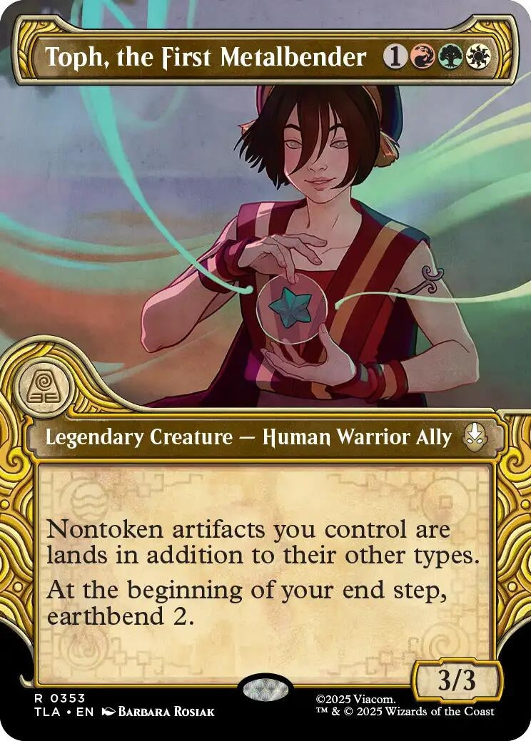 Image for Toph, the First Metalbender (Showcase) (353) - Magic: The Gathering