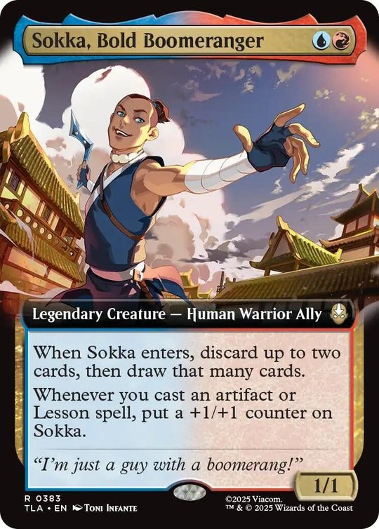 Image for Sokka, Bold Boomeranger (Extended Art) (383) - Magic: The Gathering