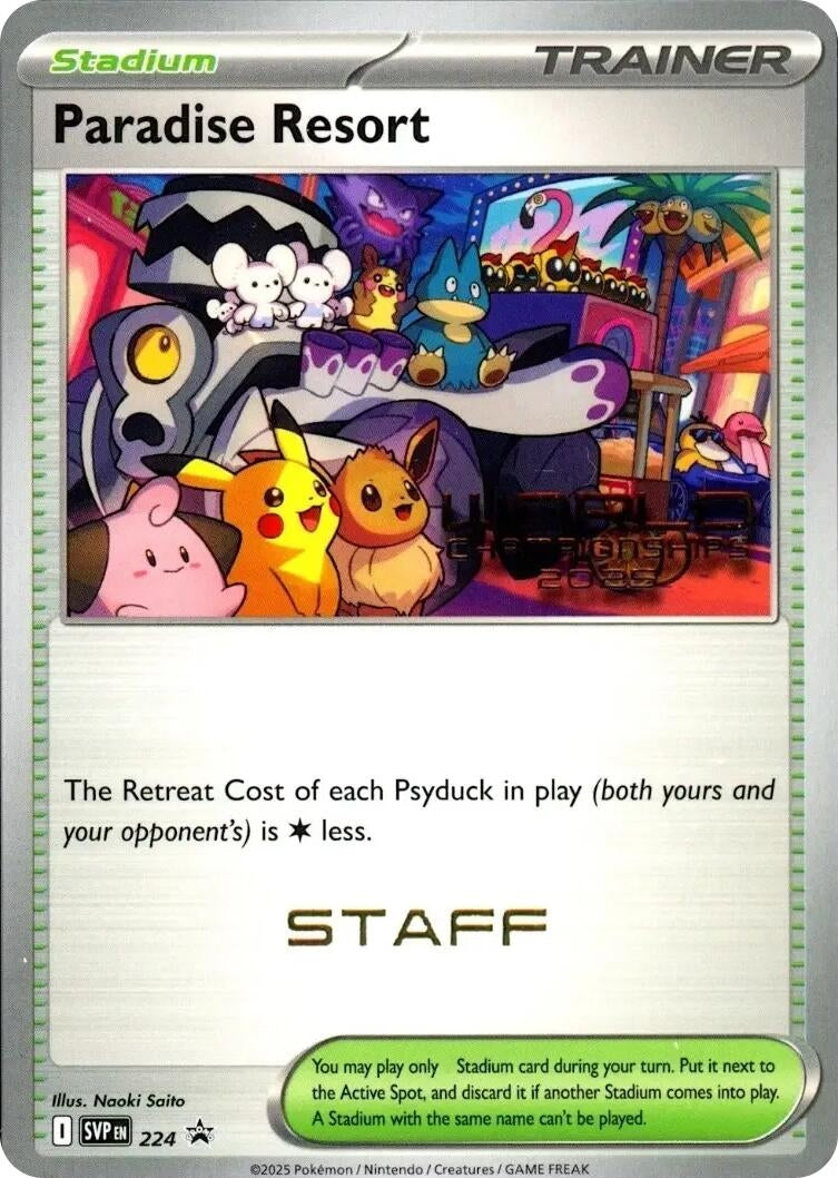 Image for Paradise Resort - 224 (World Championships 2025) [Staff] (224) (SVP) - Pokemon
