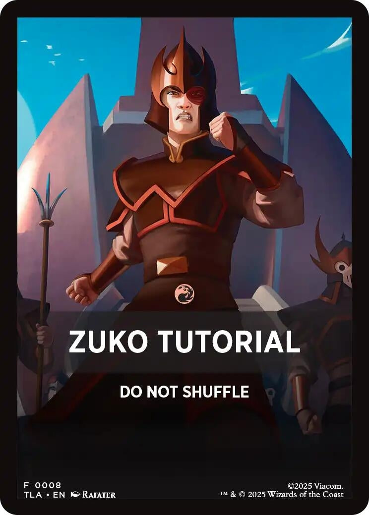 Image for Zuko Tutorial Theme Card (8) (TLA) - Magic: The Gathering