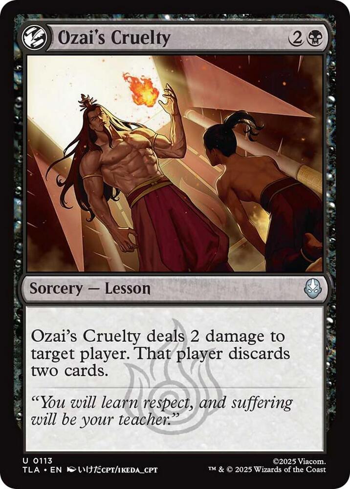 Image for Ozai's Cruelty (113) - Magic: The Gathering