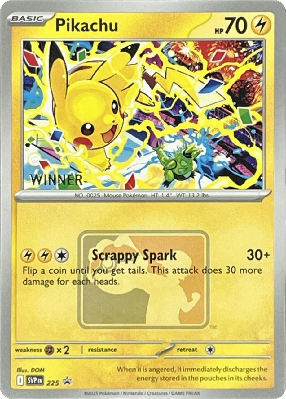 Image for Pikachu - 225 (World Championship 2025) [Winner] (225) (SVP) - Pokemon