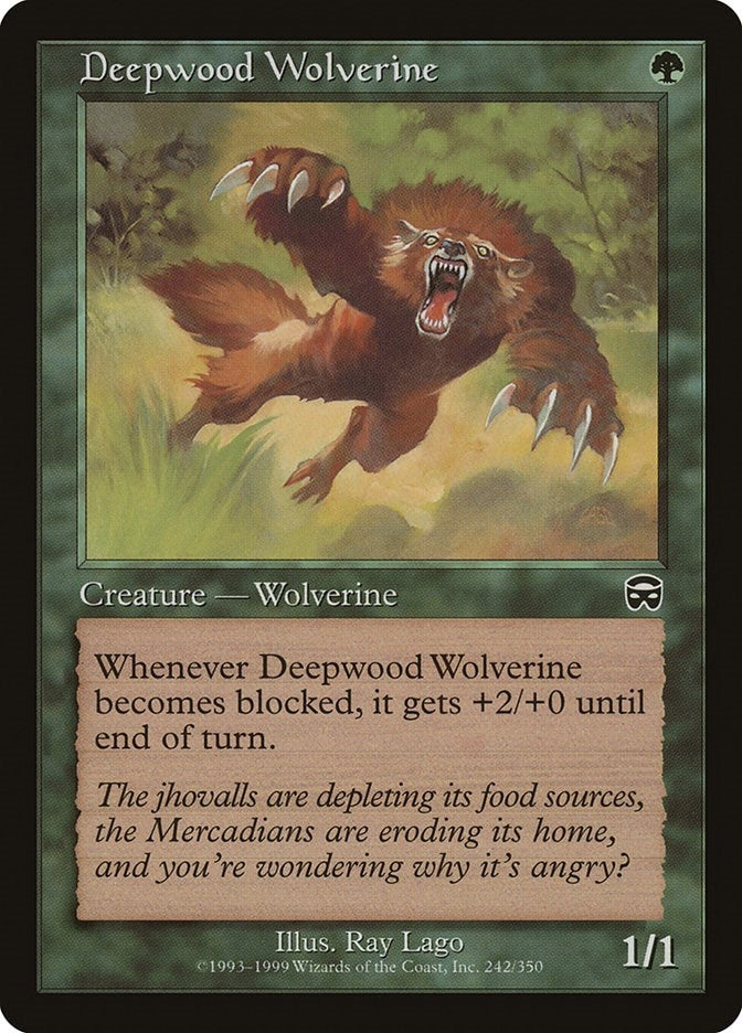 Image for Deepwood Wolverine (242) - Magic: The Gathering