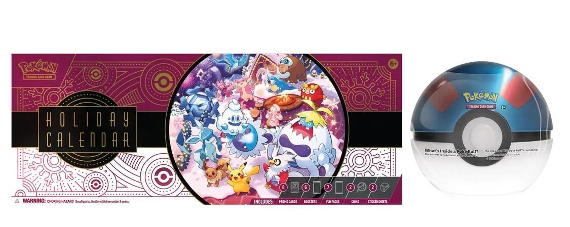Image for Costco Pokemon Pokemon Holiday Calendar and Great Ball Bundle - Pokemon