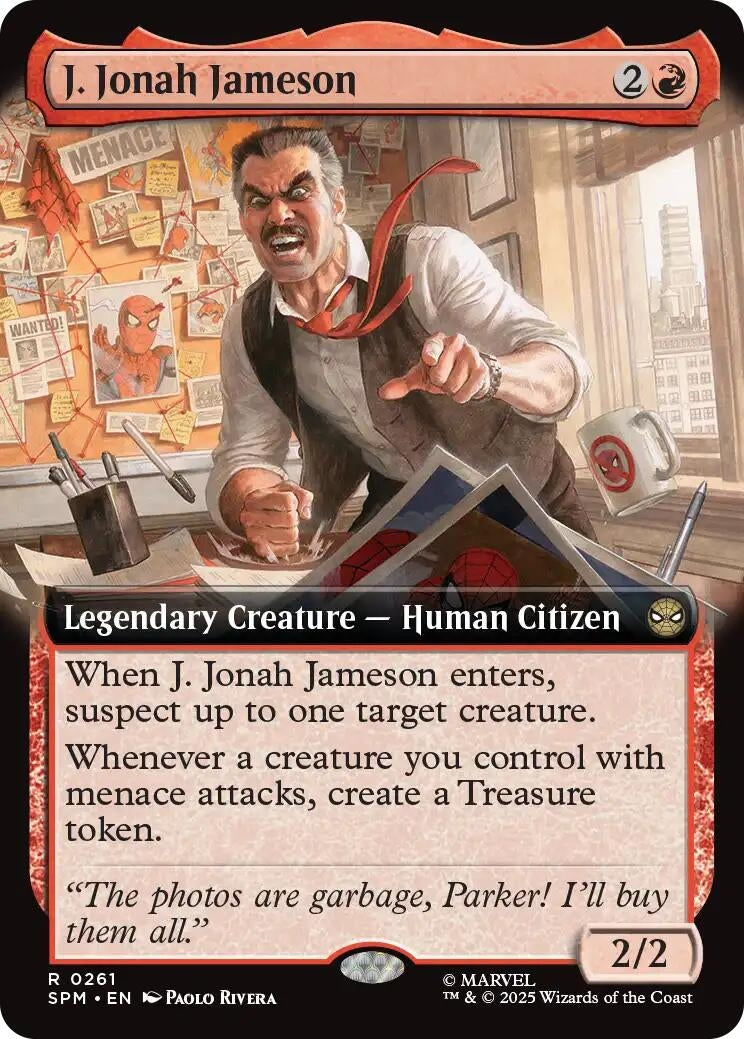 Image for J. Jonah Jameson (Extended Art) (261) - Magic: The Gathering