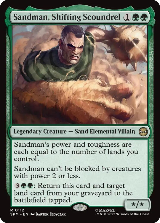 Image for Sandman, Shifting Scoundrel (112) - Magic: The Gathering