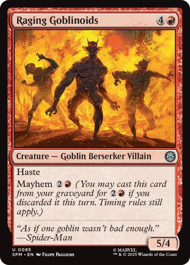Image for Raging Goblinoids (85) - Magic: The Gathering
