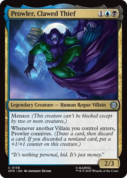 Image for Prowler, Clawed Thief (138) - Magic: The Gathering