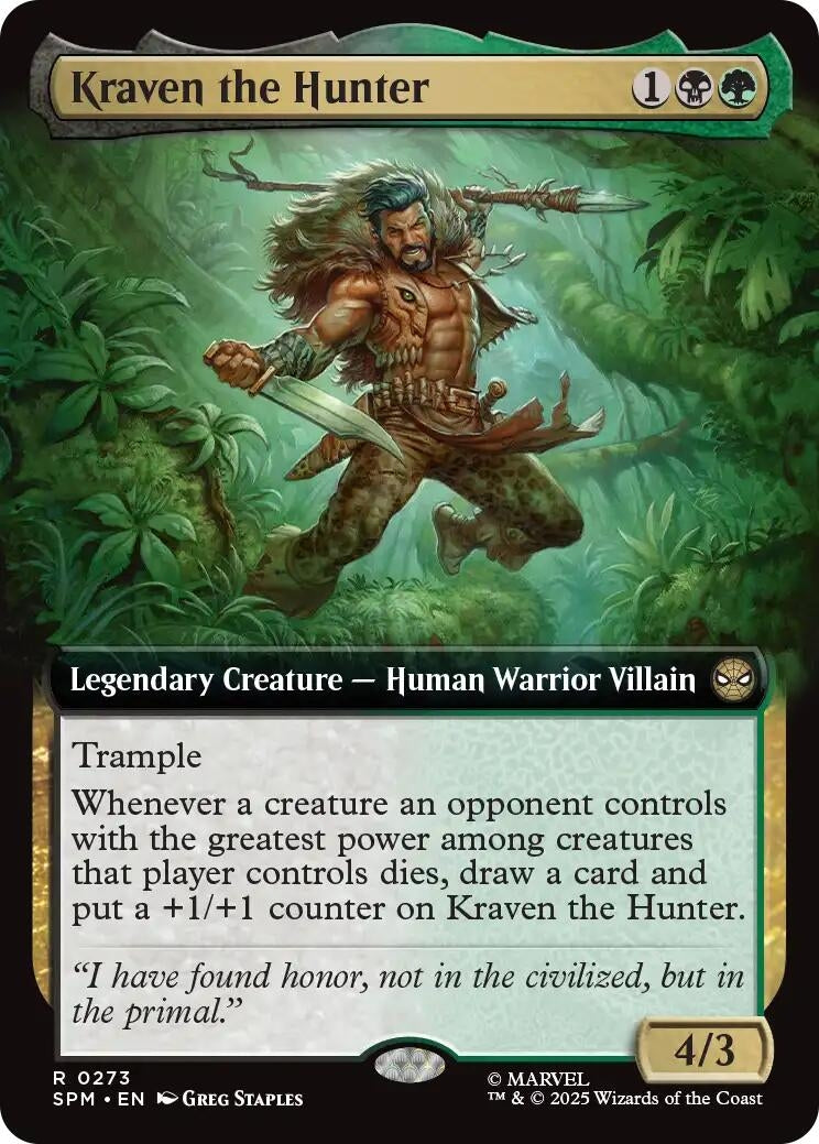 Image for Kraven the Hunter (Extended Art) (273) - Magic: The Gathering