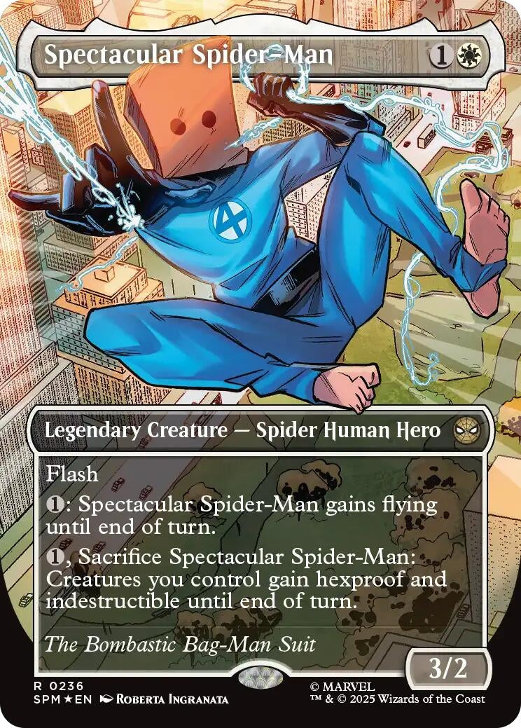 Image for Spectacular Spider-Man (0236) (Borderless) (Textured Foil) (236) - Magic: The Gathering