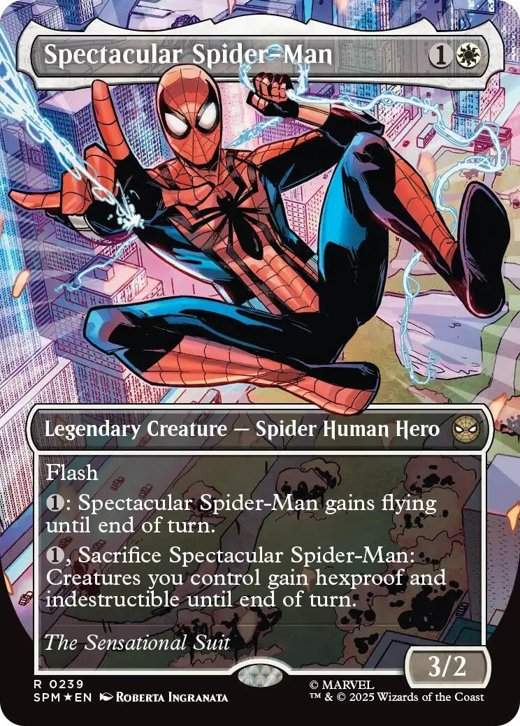 Image for Spectacular Spider-Man (0239) (Borderless) (Textured Foil) (239) - Magic: The Gathering